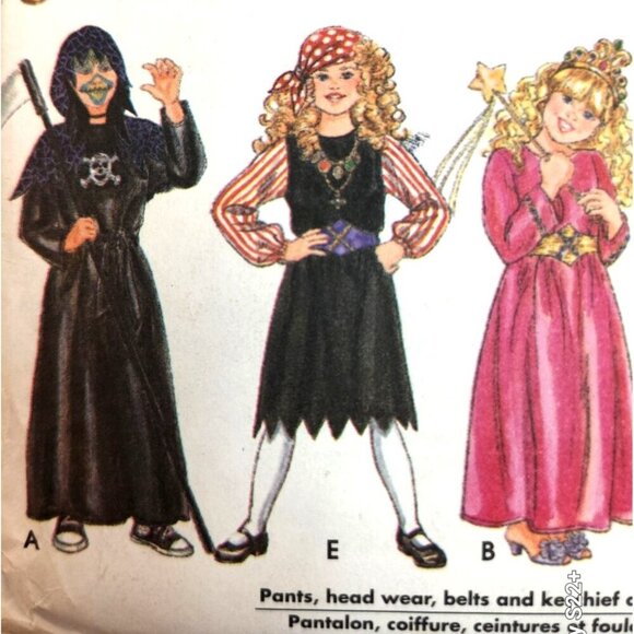 Simplicity 9698 Costume Sewing Pattern For Kids Size 3-8 Halloween & Theme Costu - Picture 2 of 9